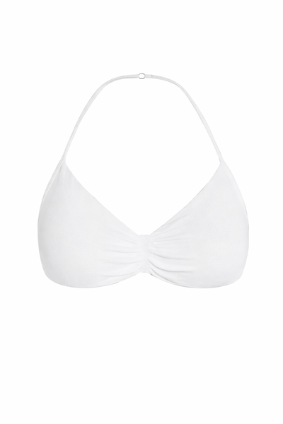 Top HALTER corto WHITE