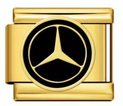 Charm MERCEDES BENZ negro gold