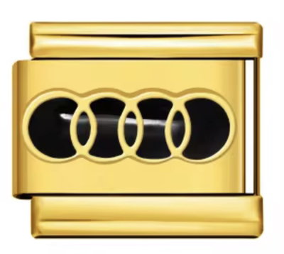 Charm AUDI gold negro