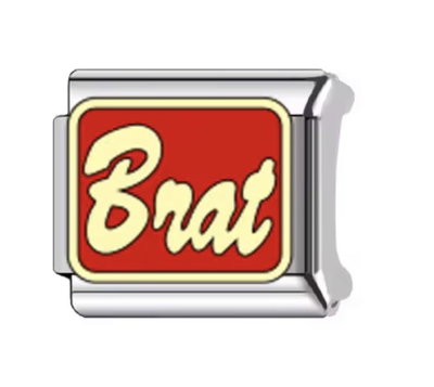 Charm BRAT silver