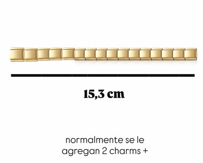 TIRA DE 16 CHARMS gold