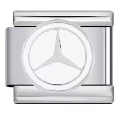 Charm MERCEDES BENZ blanco silver