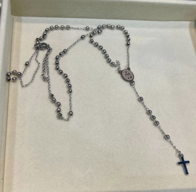 COLLAR/ROSARIO silver
