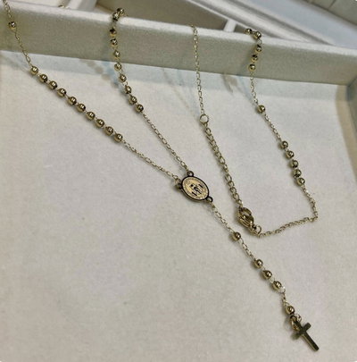 COLLAR/ROSARIO gold