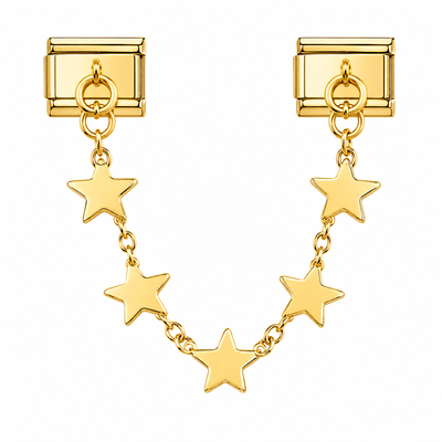 charm cadena ESTRELLAS GOLD