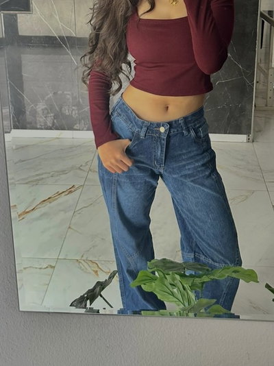 JEAN WARM BLUE TIRO MEDIO 