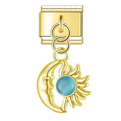 Charm luna y sol AZUL