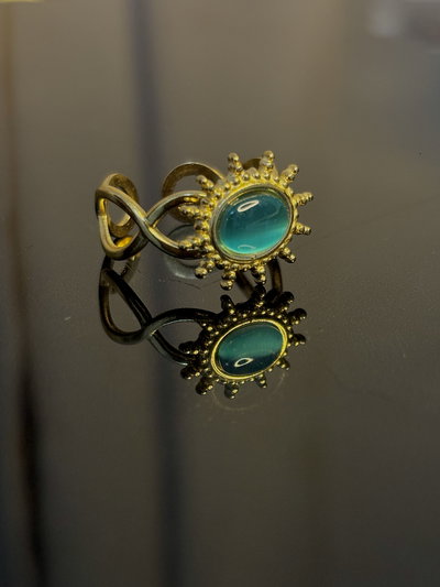 Anillo CROWN LIGHT BLUE