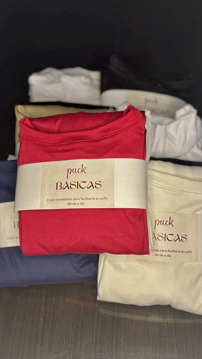 PACK BASICAS MANGA LARGA 
