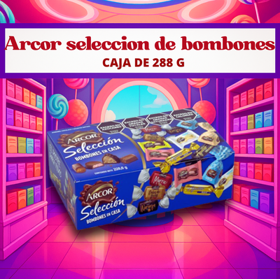 Arcor selección de bombones en casa caja de 288 gr