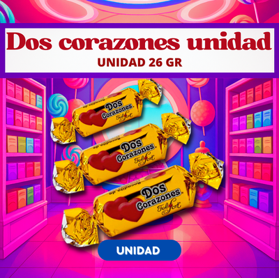 Felfort chocolate dos corazones unidad 26 gr