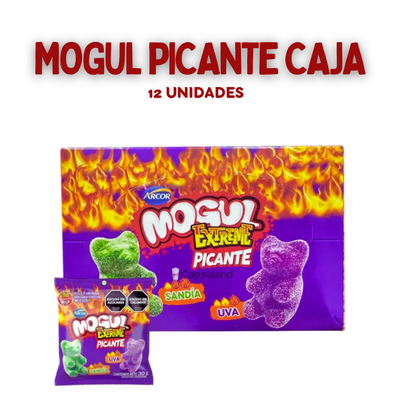 gomitas mogul ositos extreme picantes sandia y uva caja 12 unidades 