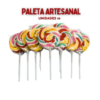 paleta artesanal 10 unidades 