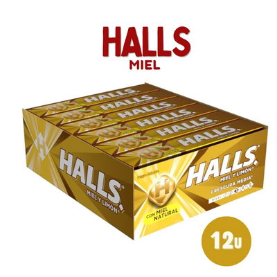 Halls Miel 12u