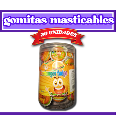 Hamburguesas masticables 30 unidades