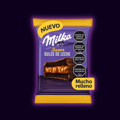 Alofajor Milka Extra Dulce de Leche Ch.