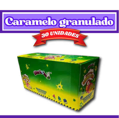 Caramelo granulado con chicle 30 uni