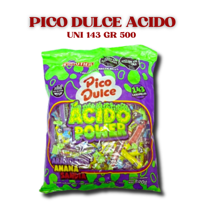 Pico Dulce Acido power uni 143 gr 500