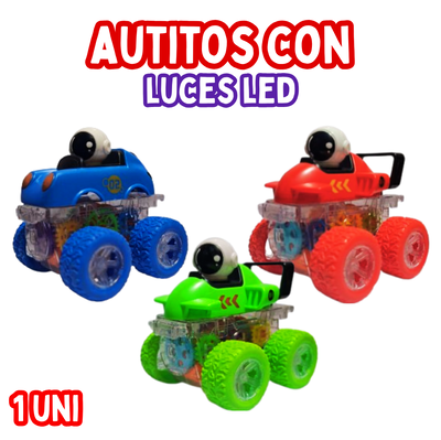 Autos con luces led 1 uni
