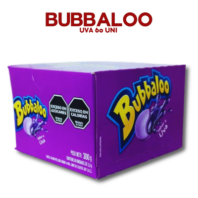 Bubbaloo uva caja de 60uni