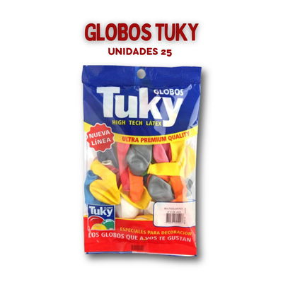 globos tuky 25 unidades