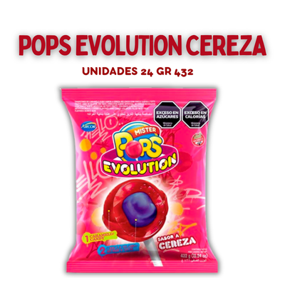Pops Chupetín cereza 24 uni
