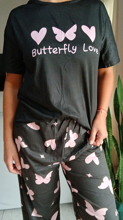 PIJAMA MARIPOSAS CORAZONES