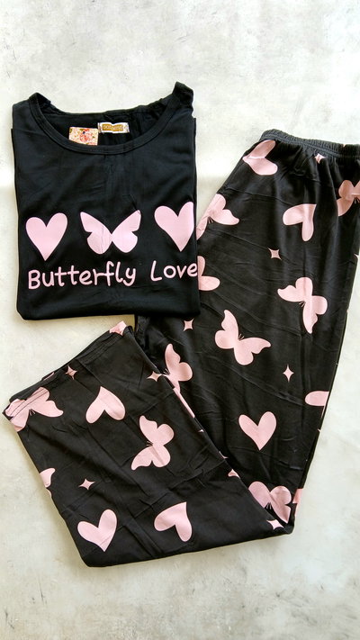 PIJAMA MARIPOSAS CORAZONES