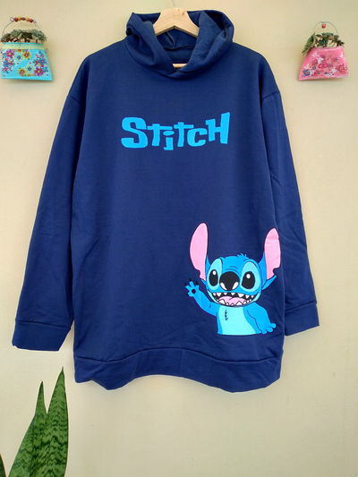 MAXIBUZO OVERSIZE STITCH AZUL 