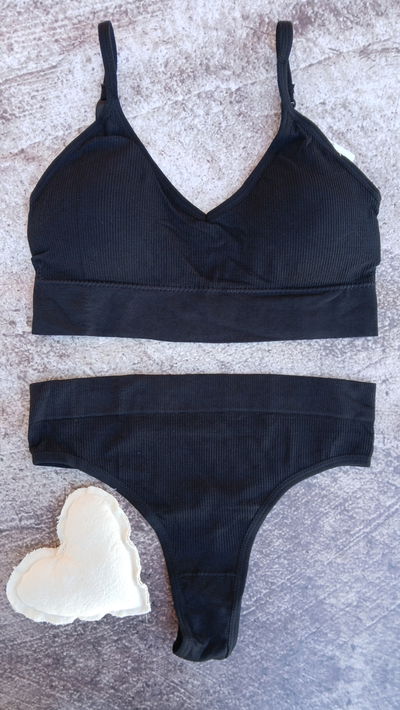 SET DE MORLEY NEGRO.           Breteles fijos. 