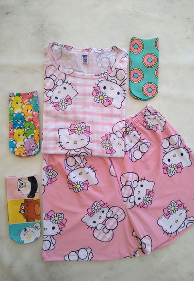 PIJAMA KITTY CUADRILLE 