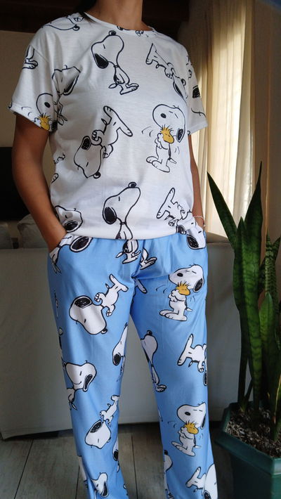 PIJAMA SNOOPY REME BLANCA 