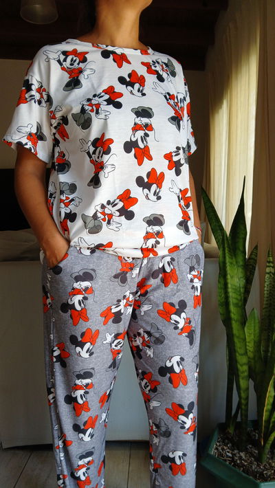 PIJAMA MINNIE REME BLANCA