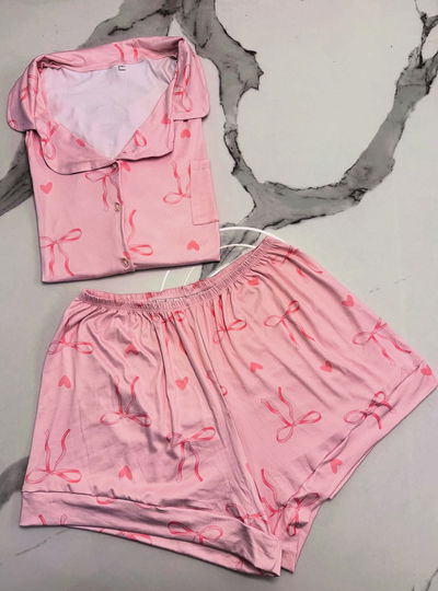 CAMISERO ROSA LAZOS