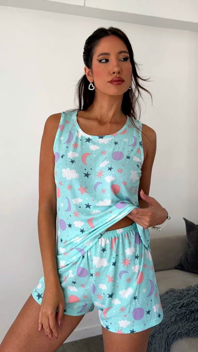 PIJAMA DE MORLEY ESTRELLAS TALLE 5