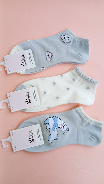 PACK X3 SOQUETES AMANECER 