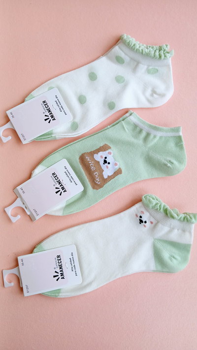 PACK X3 SOQUETES AMANECER 