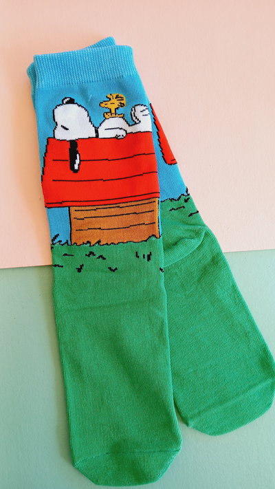 MEDIAS DOBLE ALGODÓN SNOOPY 