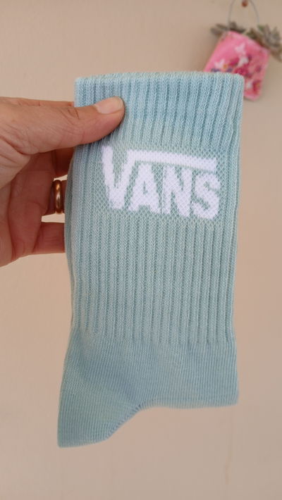 MEDIAS VANS VERDE PASTEL