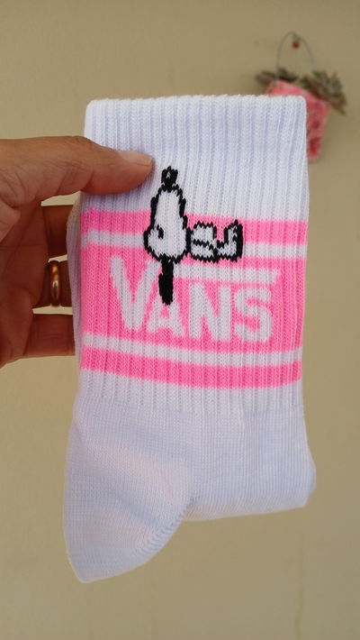 MEDIAS SNOOPY VANS ROSA