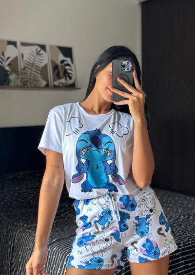 PIJAMA STITCH ENFADADO