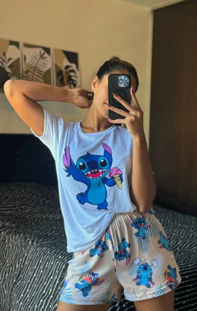 PIJAMA STITCH HELADO 