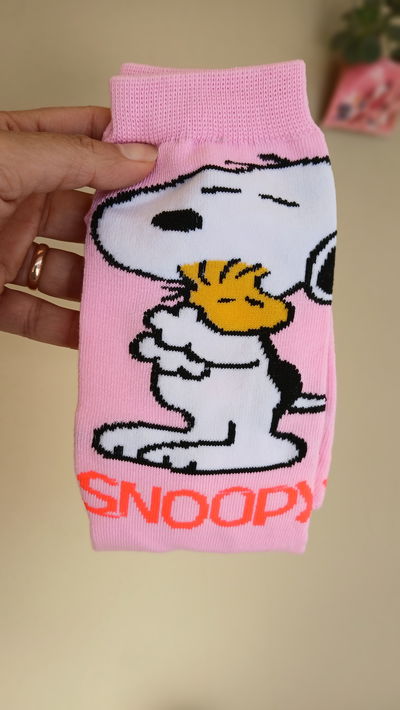 MEDIAS SNOOPY ROSAS