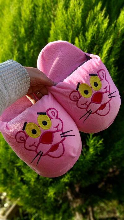 PANTUFLONES PANTERA ROSA