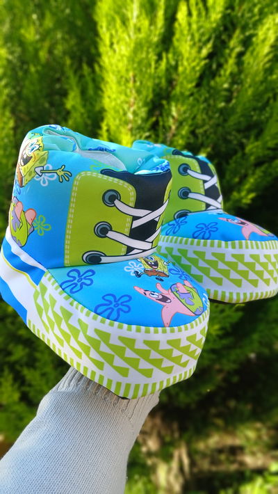 PANTUFLONES BOTITAS BOB ESPONJA 