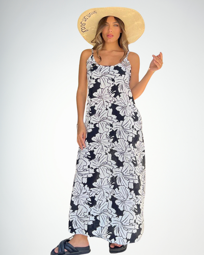 Vestido De Poplin Vartenu Flowers