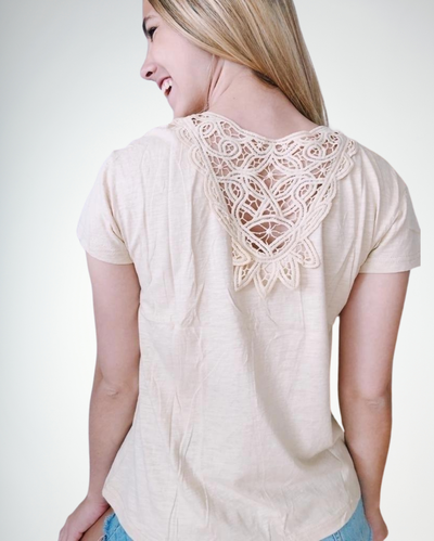 Remera De Jersey Con Aplique M/corta Dumas