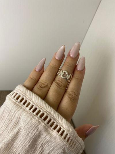 Anillo corazones AB