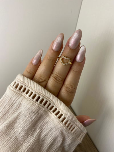 Anillo corazón strass AD