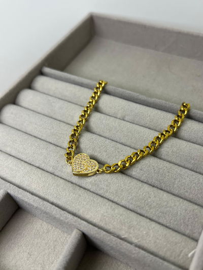 Pulsera Fígaro Corazón